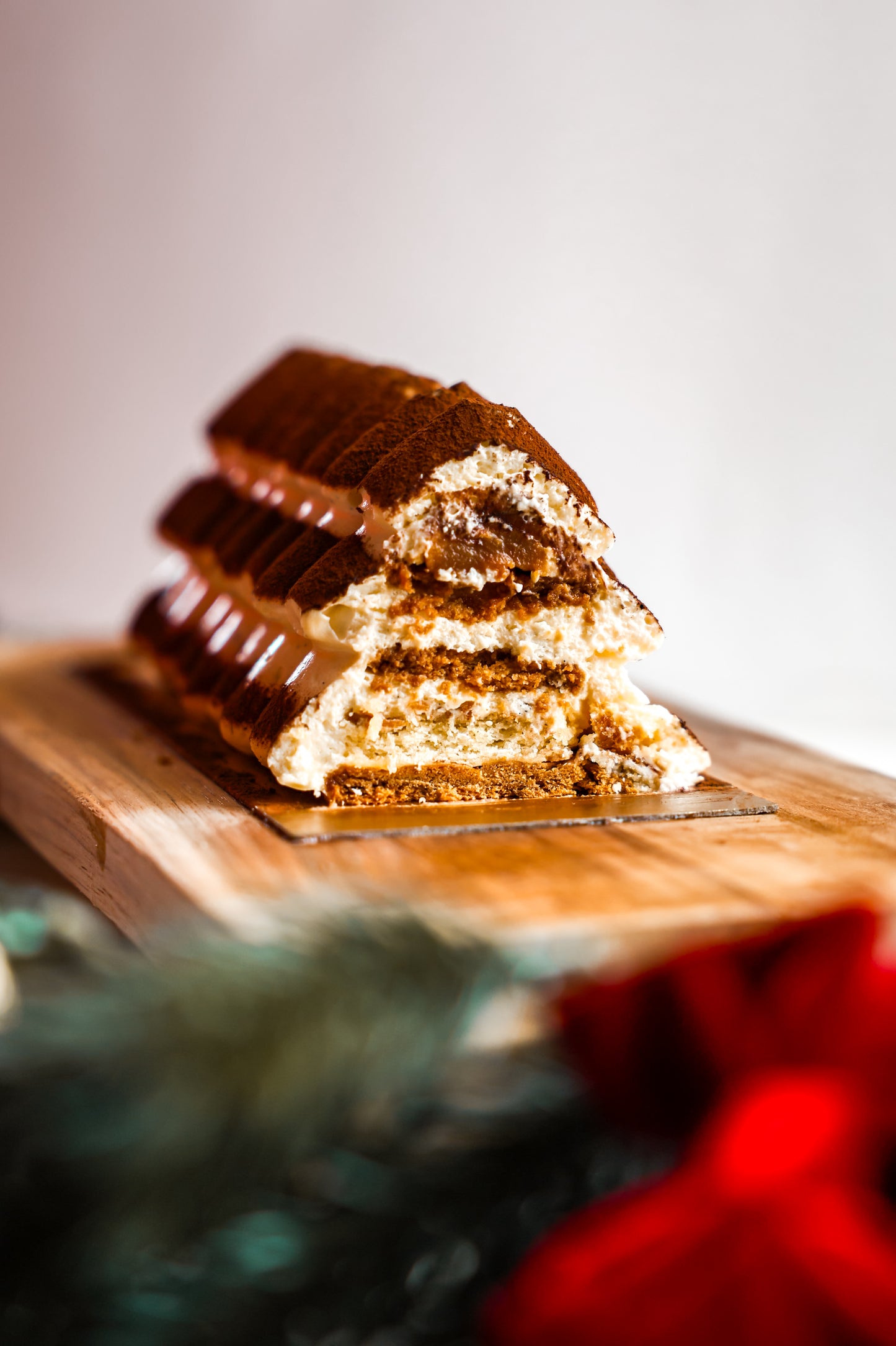 Bûche vanille et spéculos