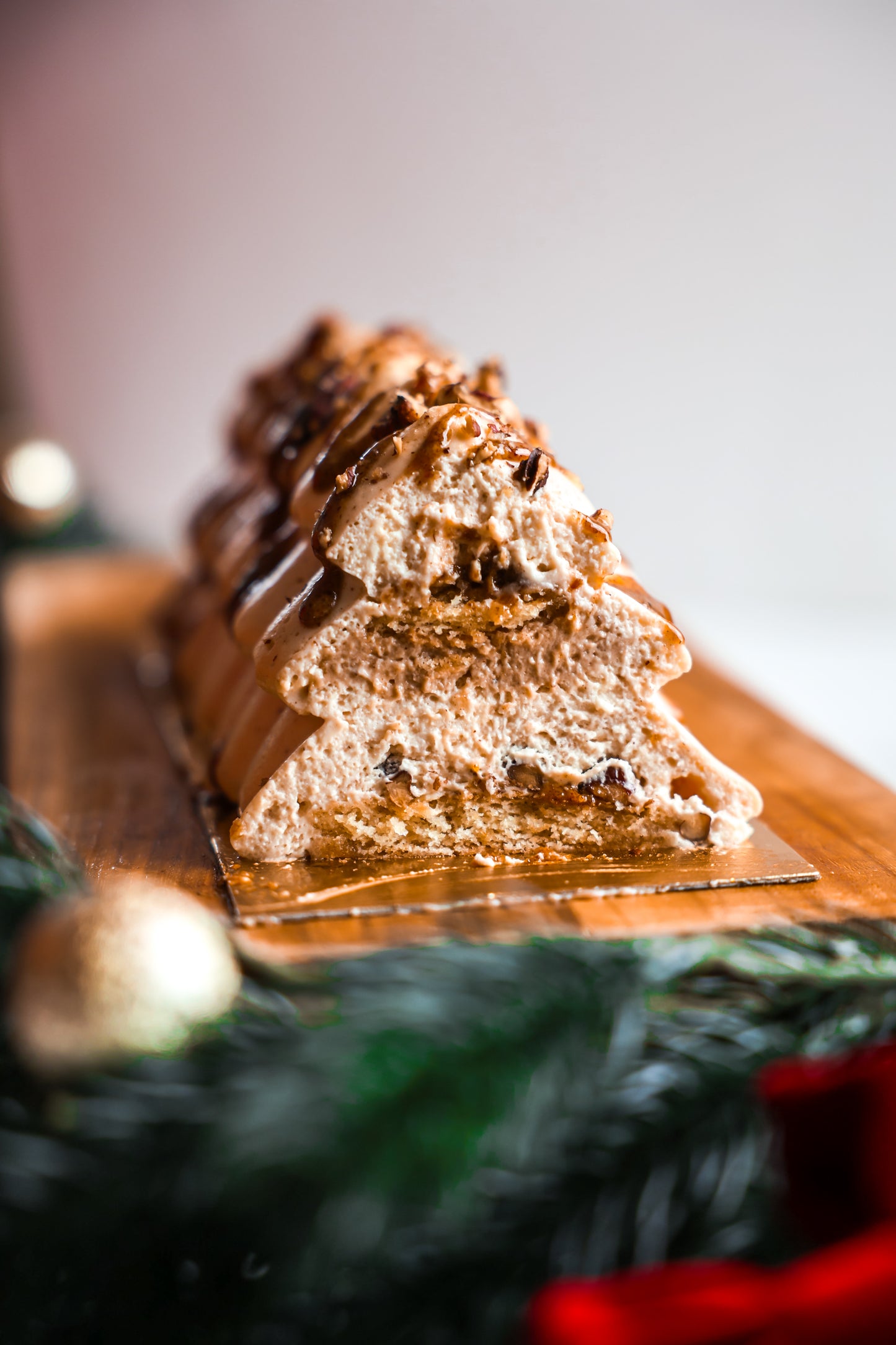 Bûche praliné pécan