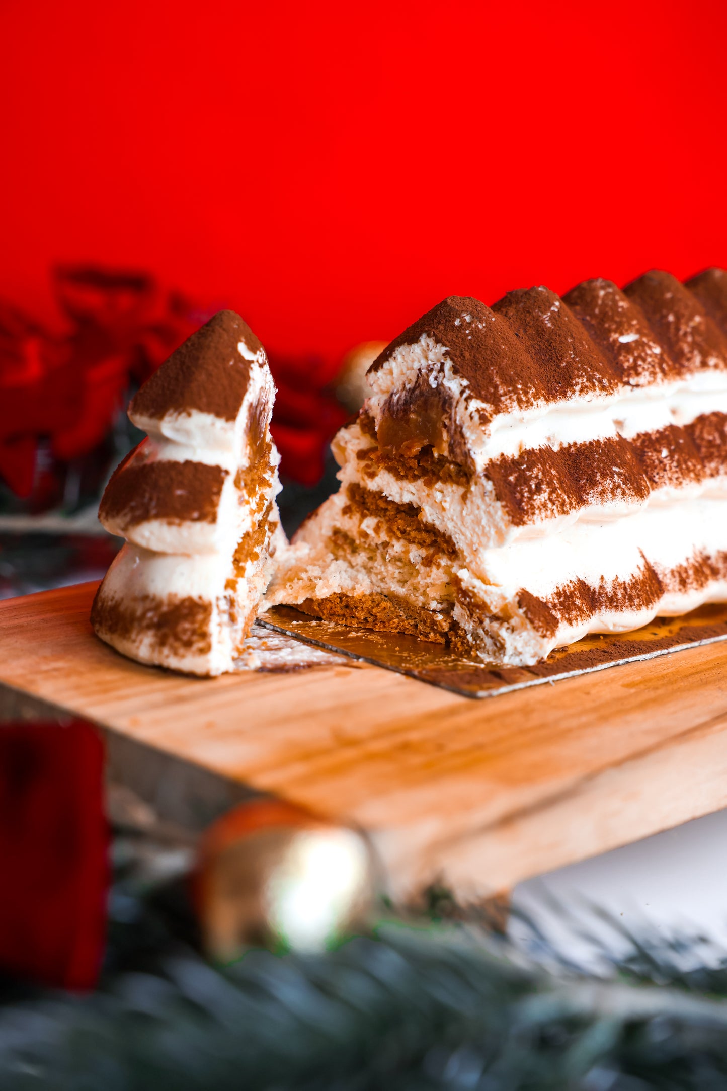 Bûche vanille et spéculos